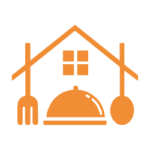 Signet des Remscheider Küchenstudios: Haus mit Besteck